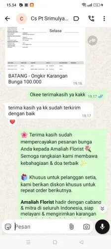 Testimonial Papan Bunga bandar lampung