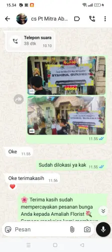 Testimonial Papan Bunga bandar lampung